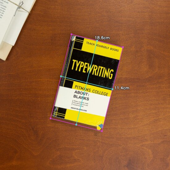 Typewriting notebook size
