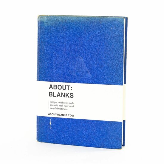 Blue triangle notebook